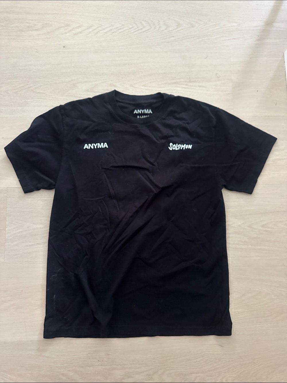 Anyma - Black Short-Sleeve Logo Tee - Men's Casual Shirt